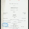 BREAKFAST [held by] TOYO KISEN KAISHA [at] EN ROUTE ABOARD HONG KONG MARU (SS;)