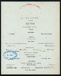 TIFFIN [held by] TOYO KISEN KAISHA [at] EN ROUTE ABOARD HONG KONG MARU (SS;)