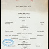 BREAKFAST [held by] TOYO KISEN KAISHA [at] EN ROUTE ABOARD HONG KONG MARU (SS;)