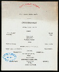 BREAKFAST [held by] TOYO KISEN KAISHA [at] EN ROUTE ABOARD HONG KONG MARU (SS;)