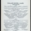BREAKFAST [held by] PALACE HOTEL CAFE [at] "[SAN FRANCISCO,CA]" (HOTEL;)
