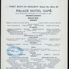 SUPPER [held by] PALACE HOTEL CAFE [at] "SAN FRANCISCO,[CA?]" (HOTEL;)
