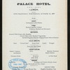 LUNCH [held by] PALACE HOTEL [at] "SAN FRANCISCO,[CA?]" (HOTEL;)