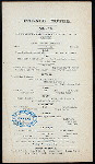 DINNER [held by] PALACE HOTEL [at] "SAN FRANCISCO,CA" (HOTEL;)