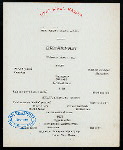 BREAKFAST [held by] TOYO KISEN KAISHA [at] EN ROUTE ABOARD HONG KONG MARU (SS;)