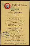 BREAKFAST [held by] SOUTHERN PACIFIC COMPANY [at] SUNSET OGDEN & SHASTA ROUTES (RR;)