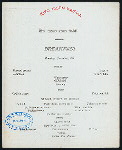 BREAKFAST [held by] TOYO KISEN KAISHA [at] EN ROUTE ABOARD HONG KONG MARU (SS;)