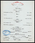 DINNER [held by] TOYO KISEN KAISHA [at] EN ROUTE ABOARD HONG KONG MARU (SS;)