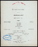 BREAKFAST [held by] TOYO KISEN KAISHA [at] EN ROUTE ABOARD HONG KONG MARU (SS;)