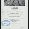 EVENING MEAL [held by] NEW STATE HOUSE [at] "WACO, TX"