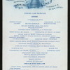 THANKSGIVING DAY DINNER [held by] ROYAL BLUE LINE [at] "EN ROUTE WASHINGTON -- NEW YORK, ""CAR ASTORIA""" (RR;)