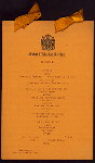 DINNER [held by] SAINT NICHOLAS SOCIETY [at] "DELMONICO'S, NEW YORK, NY" (REST;)