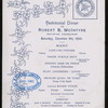 TESTIMONIAL DINNER TO ROBERT B.MCINTYRE RETIRING TREASURER [held by] NEW YORK PRESS CLUB [at]