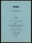 DINNER [held by] UNITED STATES NAVY [at] "U.S.FLAGSHIP KEARSARGE,NORTH ATLANTIC STATION,FORTRESS MONROE,VA" (SS;)