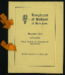 323RD ANNIVERSARY DINNER [held by] DAUGHTERS OF HOLLAND OF NEW YORK [at]