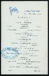 DINNER [held by] USMS NEW YORK [at]  (SS;)