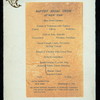 MENU [held by] BAPTIST SOCIAL UNION OF NEW YORK [at] "MANHATTAN HOTEL, NEW YORK, NY" (HOTEL;)