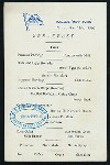 BREAKFAST [held by] U.S.M.S. [at] "ON BOARD ""NEW YORK""" (SS;)