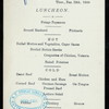LUNCHEON [held by] U.S.M.S. [at] "ON BOARD ""NEW YORK""" (SS;)