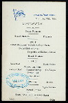 LUNCHEON [held by] U.S.M.S. [at] "ON BOARD ""NEW YORK""" (SS;)