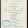 DINNER [held by] U.S.M.S. [at] "ON BOARD ""NEW YORK""" (SS;)