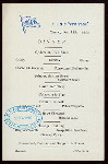 DINNER [held by] U.S.M.S. [at] "ON BOARD ""NEW YORK""" (SS;)