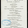 DINER D'ADIEU [held by] U.S.M.S. [at] "ON BOARD ""NEW YORK""" (SS;)