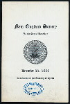 DINNER [held by] NEW ENGLAND SOCIETY IN THE CITY OF BROOKLYN [at] ART ROOMS OF THE ACADEMY OF MUSIC (OTHER (PRIVATE CLUB?))