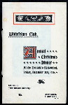 ANNUAL CHRISTMAS DINNER [held by] WHITEFRIARS CLUB [at] TROCADERO CLUB (ENGLAND?) (FOR;)
