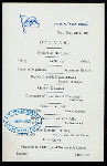 DINNER [held by] USMS NEW YORK [at] EN ROUTE ABOARD NEW YORK (SS;)
