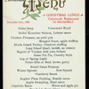 CHRISTMAS LUNCH [held by] COLONNADE RESTAURANT [at] "726 BROADWAY, NY" (REST;)