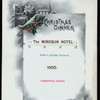 CHRISTMAS DINNER [held by] WINDSOR HOTEL [at] "JACKSONVILLE,FLORIDA" (HOTEL)