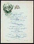 CHRISTMAS DINNER [held by] HOTEL SAVOY [at] "NEW YORK, NY" (HOTEL;)
