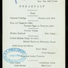 BREAKFAST [held by] U.S.M.S. [at] "ABOARD ""NEW YORK""" (SS;)