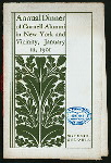 ANNUAL DINNER [held by] CORNELL ALUMNI IN NEW YORK & VICINITY [at] "WALDORF-ASTORIA HOTEL, NEW YORK, NY" (HOTEL;)