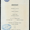 DINNER TO THE PRESS AT THE OPENING OF NEW CLUB HOUSE] [held by] NEW YORK YACHT CLUB [at] "NEW YORK YACHT CLUB, NY" (OTHER (CLUB);)