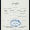 LUNCHEON [held by] COLONIAL HOTEL [at] BAHAMAS (HOTEL;)