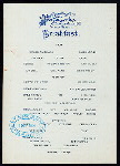BREAKFAST [held by] PINE FOREST INN [at] "SUMMERVILLE, S.C." (HOTEL;)
