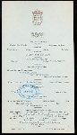 DINNER [held by] HOTEL COLONIAL [at] "NASSAU, THE BAHAMAS" (FOR;)