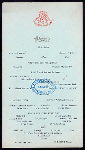 DINNER [held by] ROYAL VICTORIA HOTEL [at] "NASSAU,BAHAMAS" (HOTEL)