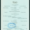 DINNER [held by] COLONIAL HOTEL [at] "NASSAU,BAHAMAS" (HOTEL)