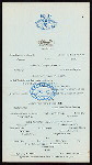 DINNER [held by] ROYAL VICTORIA HOTEL [at] "NASSAU,BAHAMAS" (HOTEL)