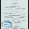 LUNCHEON [held by] ALCAZAR HOTEL [at] "ST. AUGUSTINE,FLA." (HOTEL)