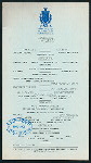 DINNER [held by] ALCAZAR HOTEL [at] "ST. AUGUSTINE,FLA." (HOTEL;)