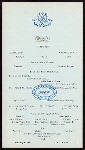 DINNER [held by] ROYAL VICTORIA HOTEL [at] "NASSAU, BAHAMAS" (HOTEL)