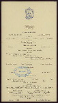 DINNER [held by] HOTEL COLONIAL [at] "NASSAU,N.P." (HOTEL;FOREIGN;)