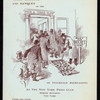 BANQUET AND MEETING [held by] ONCE A YEAR CLUB OF INSURANCE JOURNALISTS [at] NEW YORK PRESS CLUB;MORTON BUILDING;NY ("OTHER,(CLUB);")