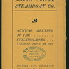ANNUAL MEETING LUNCH [held by] NORTH RIVER STEAMBOAT CO. [at] "HOTEL ST. GEORGE, NYACK, NY" (HOTEL;)