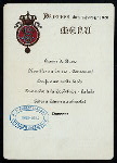 LUNCH [held by] [KING VICTOR EMMANUAL OF ITALY?] [at] "[PALAIS DU QUIRINAL,ITALY?]" (FOREIGN;)