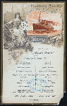 LUNCH [held by] HAMBURG-AMERIKA LINIE [at] EN ROUTE ABOARD SCHNELLDAMPFER AUGUSTE VICTORIA (SS;)